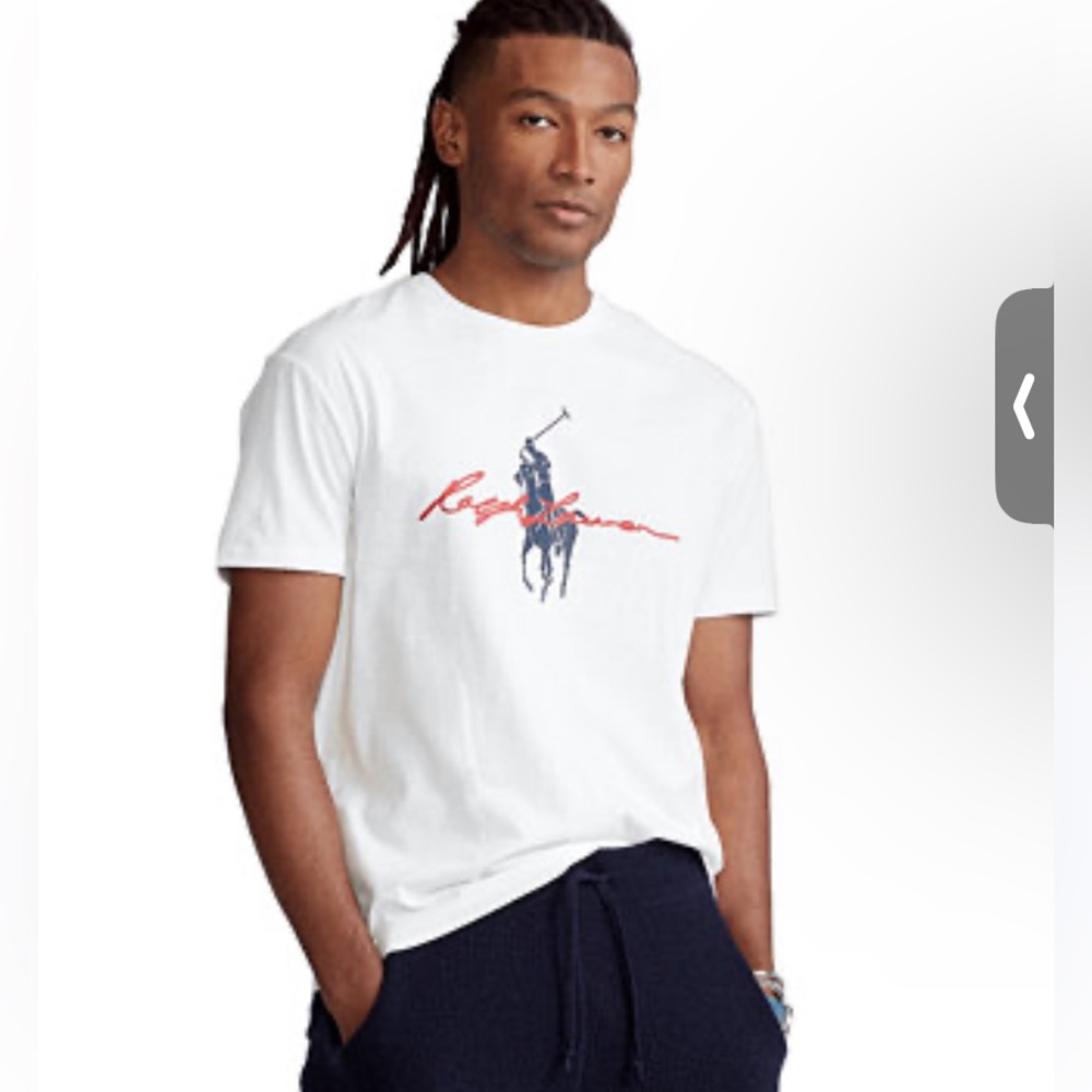 NWT Ralph Lauren White Short Sleeve Tee with Iconic Logo
Classic fit